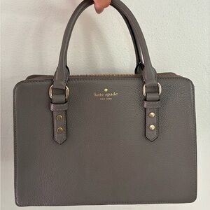 Kate Spade Taupe Leather Satchel